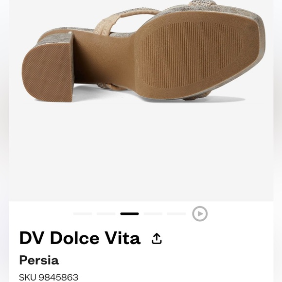 NIB DV by Dolce Vita Persia Platform Heels In Gold Size 8.5 - Picture 3 of 12